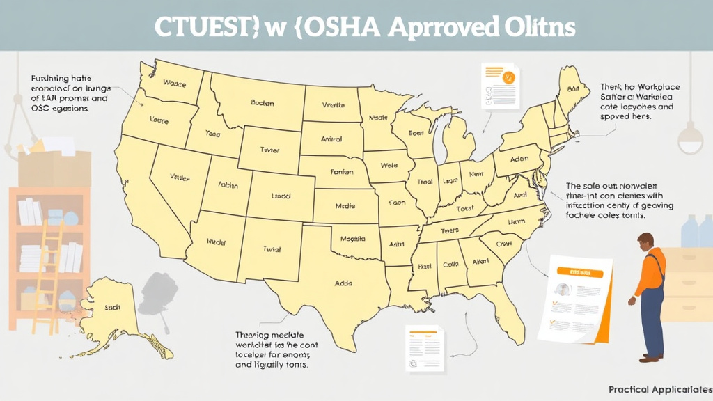 Action-oriented illustration showing how to apply states with OSHA Approved Plans