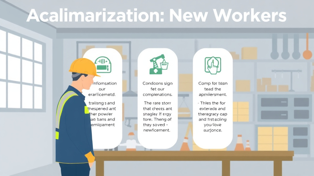 Implementation roadmap for acclimatization New Workers with actionable steps