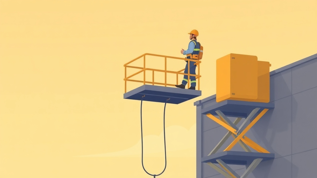An informative visual explaining aerial Lift Fall Protection for beginners and professionals