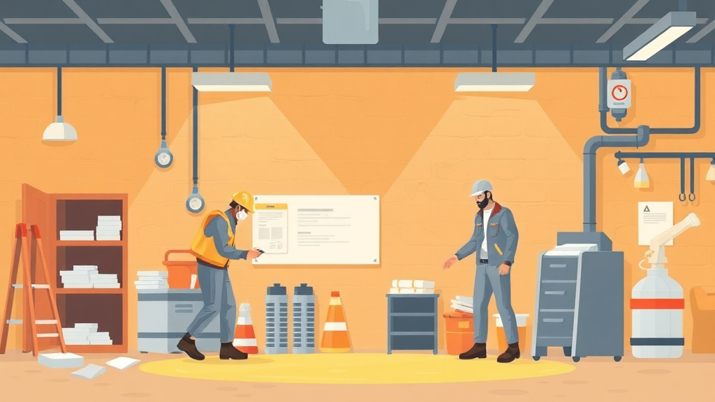 Clear illustration of asbestos Awareness with supporting details