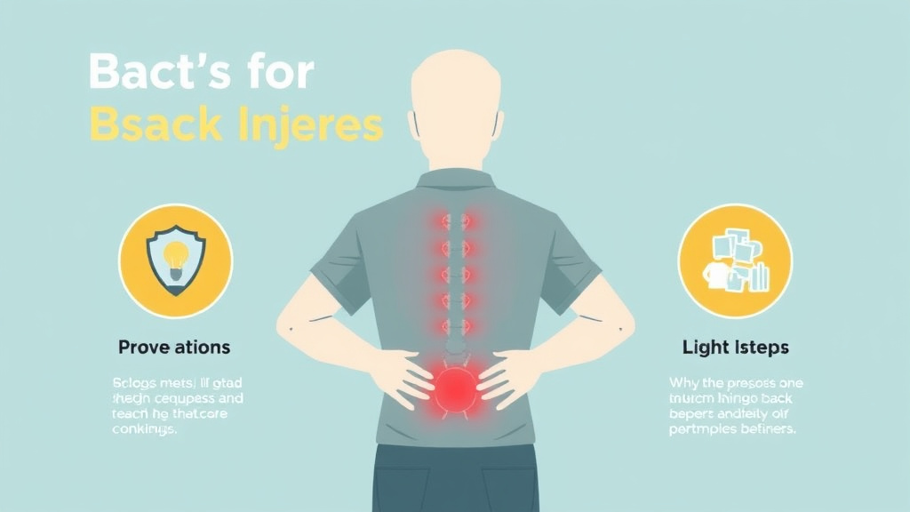 Action-oriented illustration showing how to apply back Injury Prevention