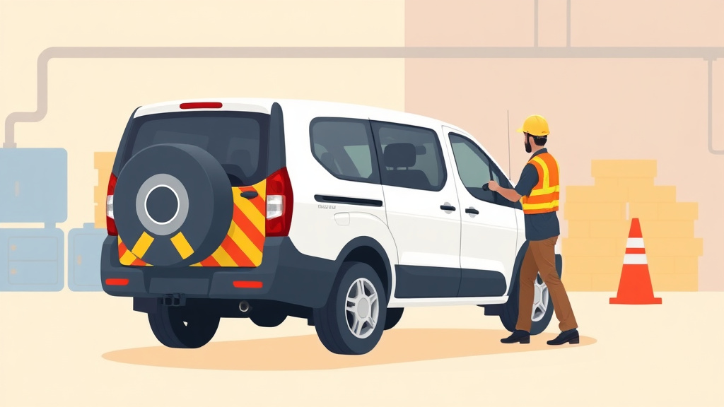 Visual overview of backing Vehicle Safety with key concepts highlighted