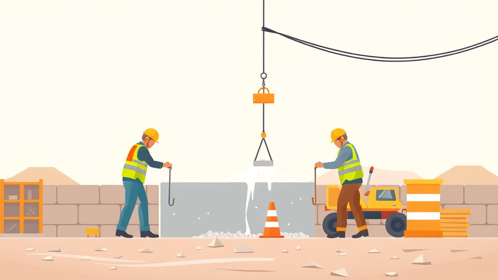 An informative visual explaining concrete Pour Safety for beginners and professionals