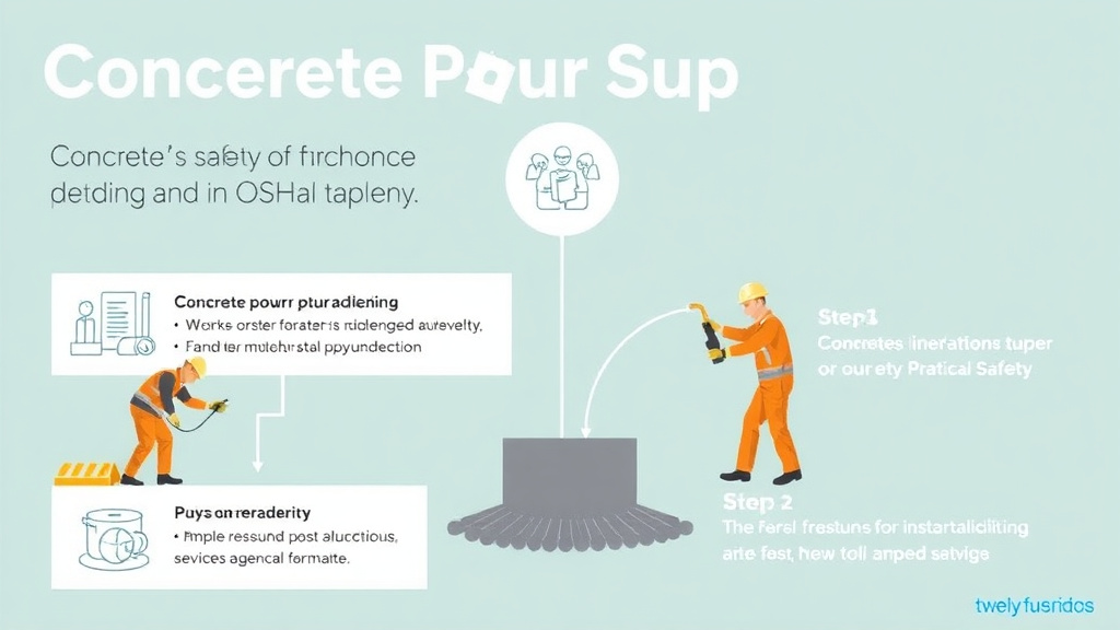 Practical checklist visual for concrete Pour Safety