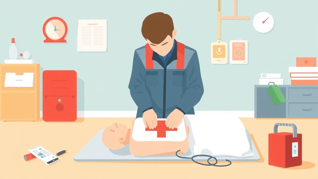 Visual overview of CPR AED Awareness with key concepts highlighted