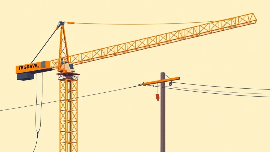 Visual overview of crane Power Line Clearance with key concepts highlighted