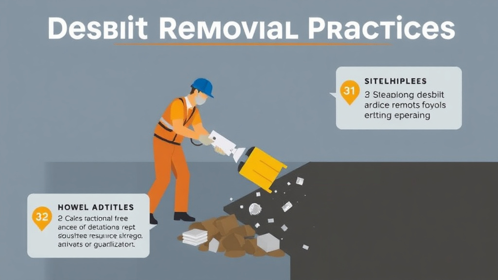 Practical checklist visual for debris Removal Practices