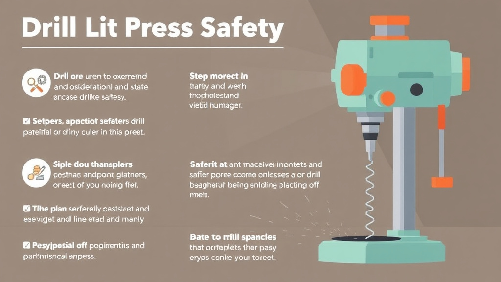 Real-world application diagram for drill Press Safety