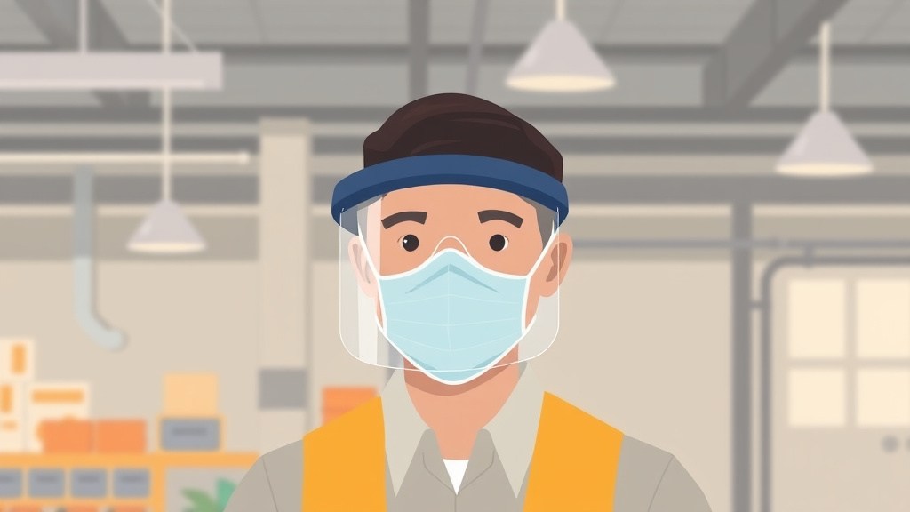 Clear illustration of face Shield Requirements with supporting details