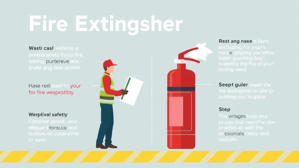 Practical checklist visual for fire Extinguisher Use
