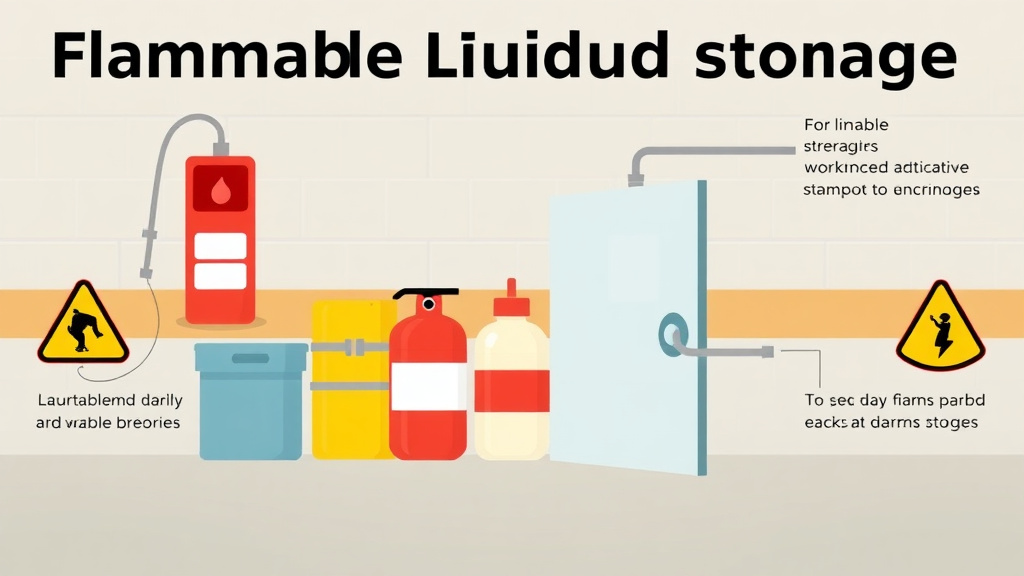 Practical checklist visual for flammable Liquid Storage