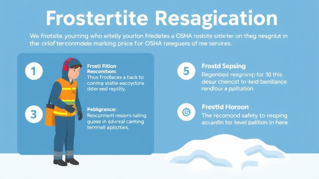 Process flow illustration for putting frostbite Recognition into action