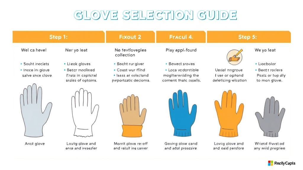 Step-by-step visual guide for implementing glove Selection Guide