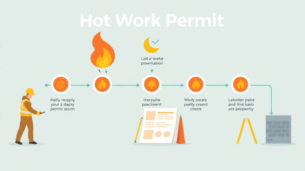 Detailed visual representation of hot Work Permit Process