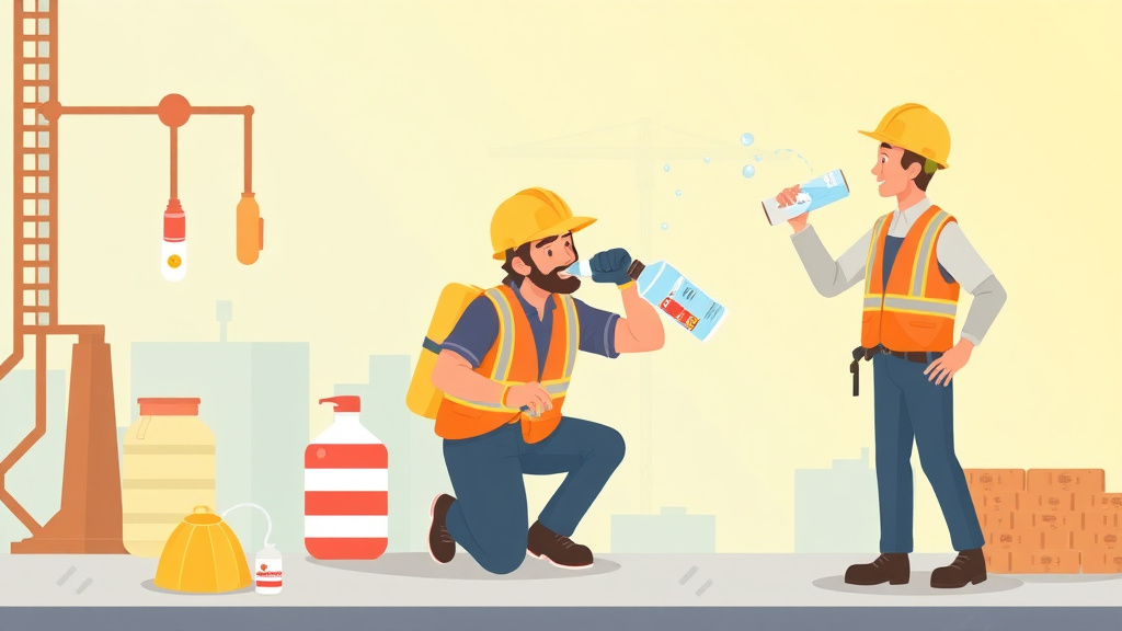 An informative visual explaining hydration on the Job for beginners and professionals