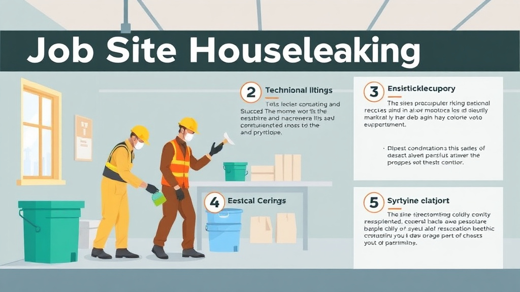 Hands-on guide visualization for job Site Housekeeping