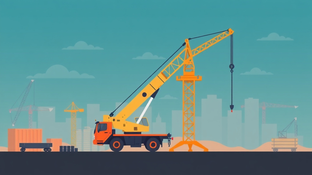 Detailed visual representation of mobile Crane Setup
