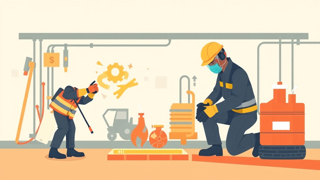Conceptual diagram showing how oxy Fuel Cutting Safety works in practice