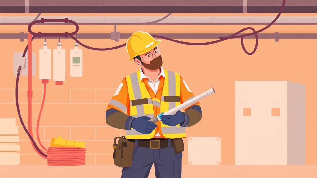 Educational graphic covering the essentials of PPE for Electrical Work
