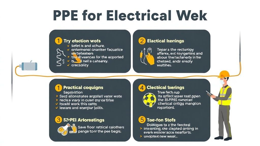 Practical workflow diagram for PPE for Electrical Work