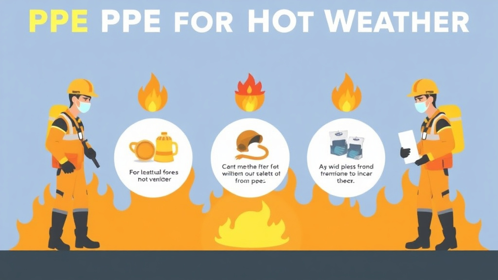 Practical checklist visual for PPE for Hot Weather