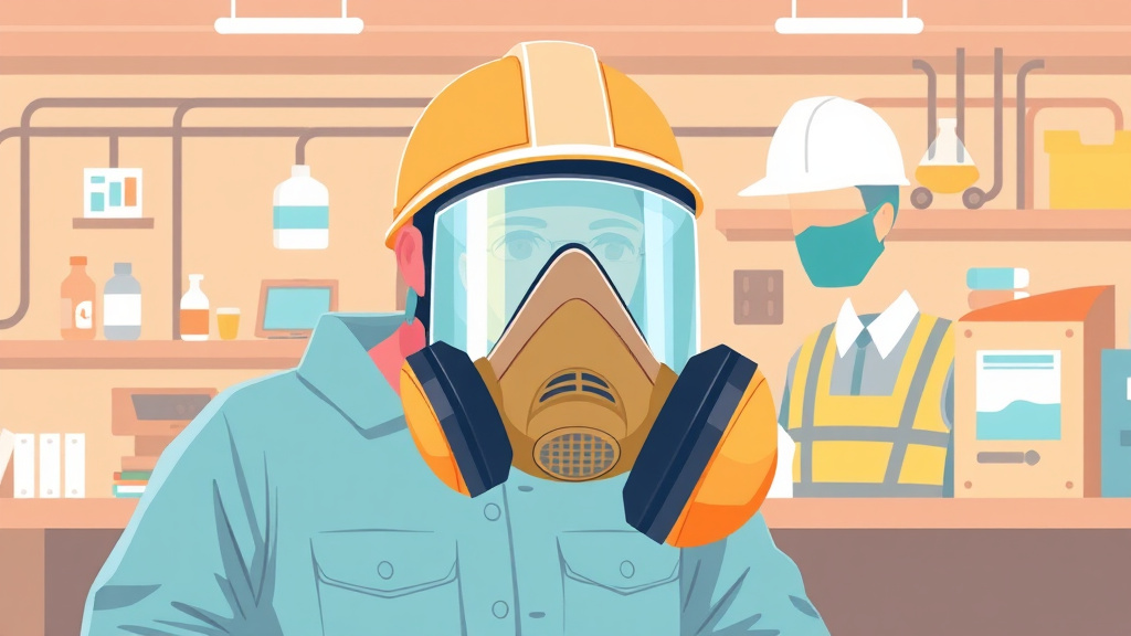 Illustration breaking down the fundamentals of respiratory Protection Basics