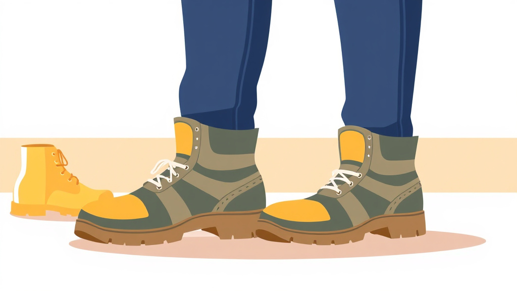 Clear illustration of safety Footwear Requirements with supporting details