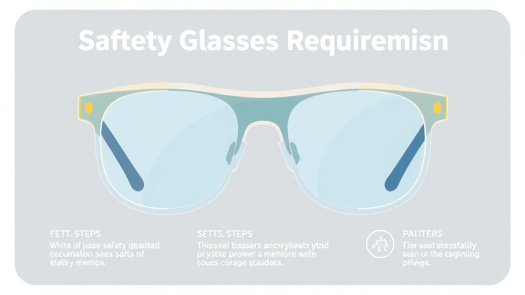 Hands-on guide visualization for safety Glasses Requirements