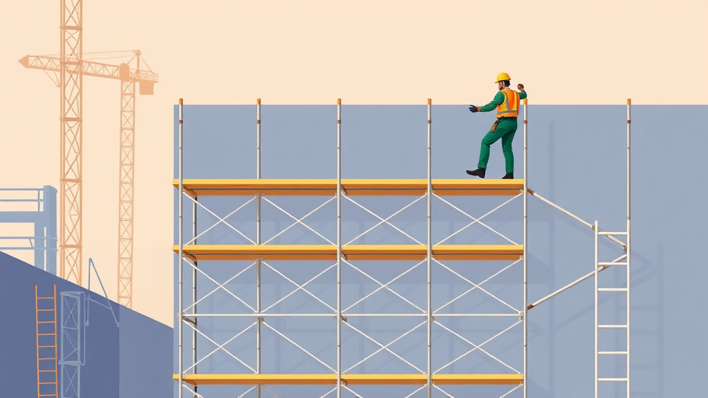 Conceptual diagram showing how scaffold Erection Dismantling works in practice