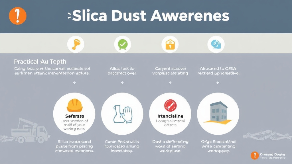 Practical checklist visual for silica Dust Awareness