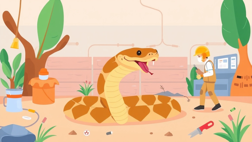 Clear illustration of snake Bite Prevention with supporting details