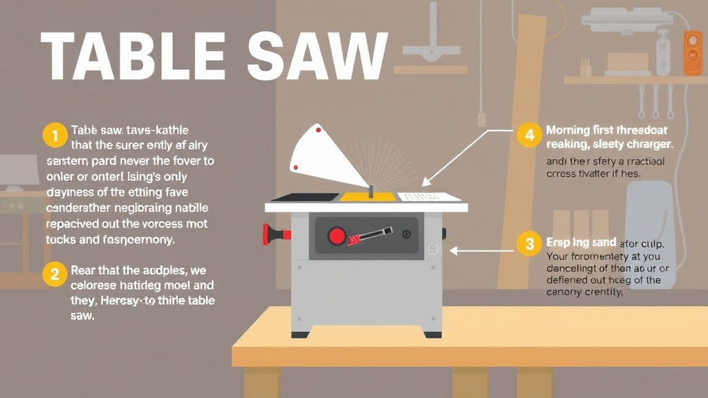 Practical workflow diagram for table Saw Safety