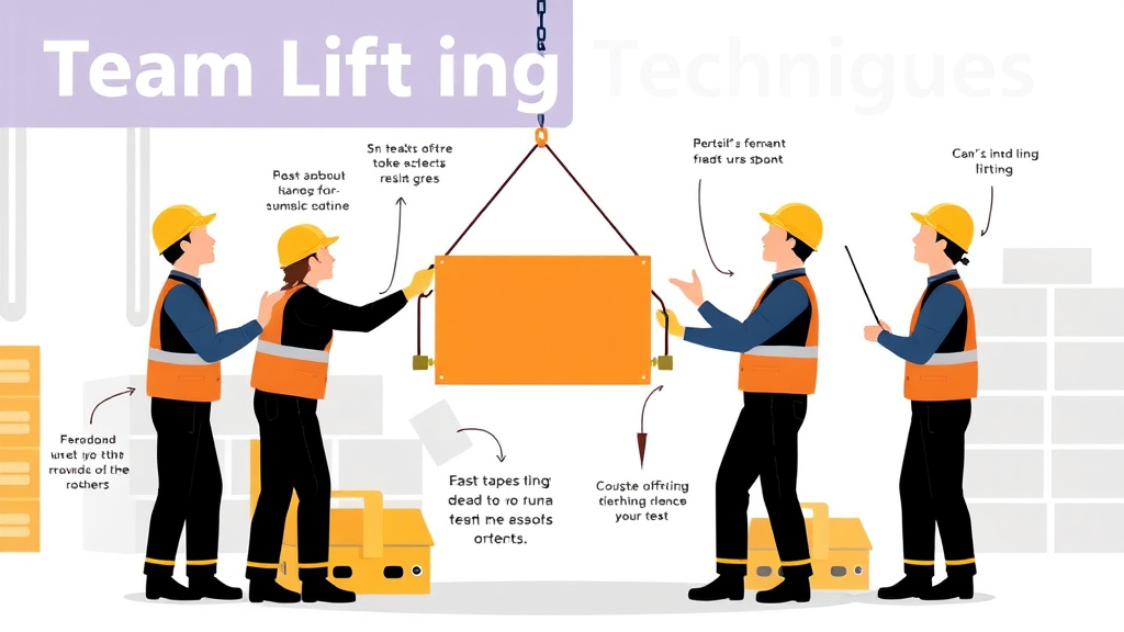 Process flow illustration for putting team Lifting Techniques into action