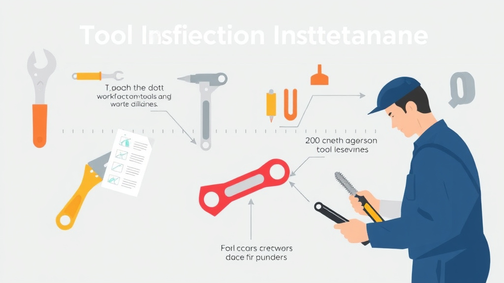 Action-oriented illustration showing how to apply tool Inspection Maintenance
