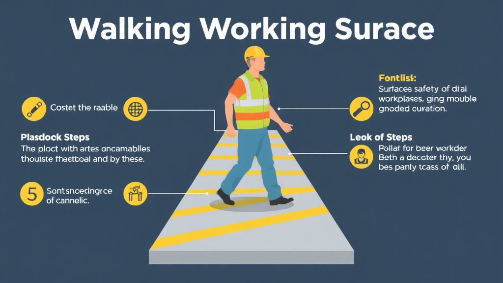 Practical checklist visual for walking Working Surfaces