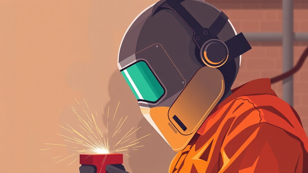 An informative visual explaining welding Helmet Safety for beginners and professionals
