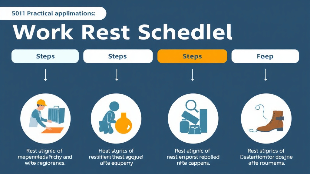 Process flow illustration for putting work Rest Schedules Heat into action