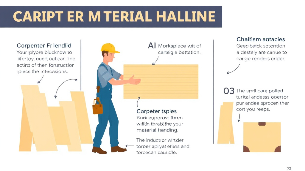 Real-world application diagram for carpenter Material Handling
