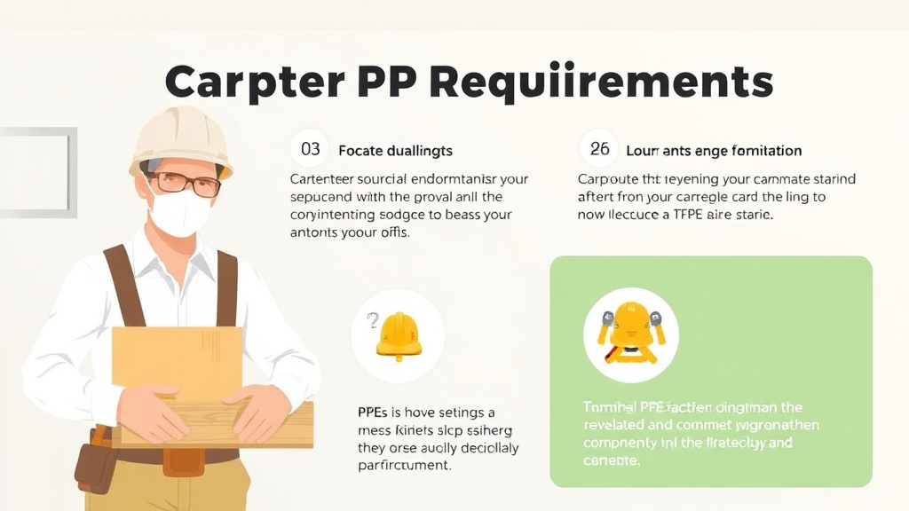Practical workflow diagram for carpenter PPE Requirements