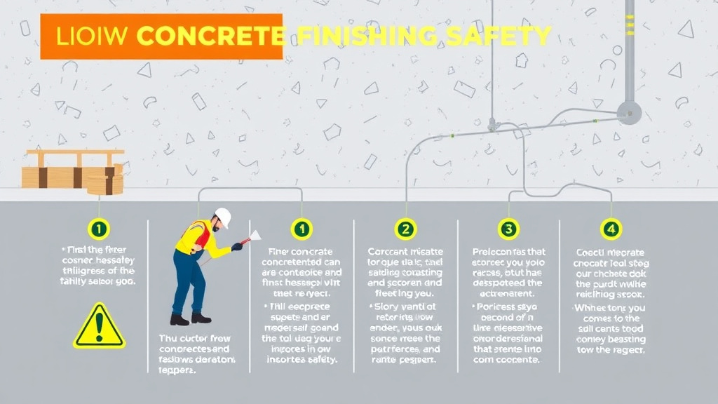 Practical workflow diagram for concrete Finishing Safety