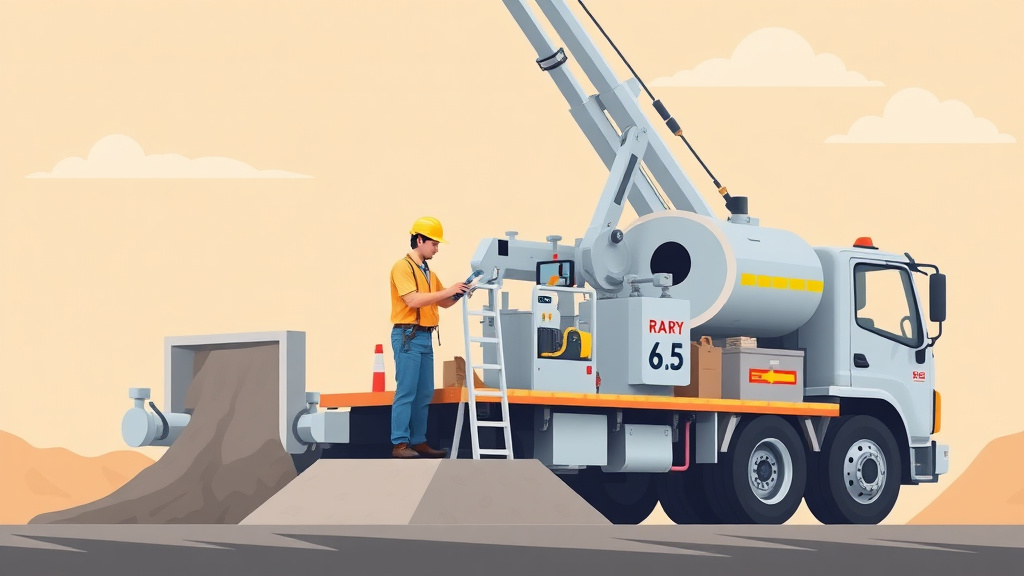 Detailed visual representation of concrete Pump Operator Safety