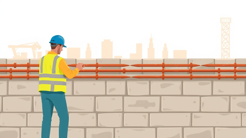 A professional illustration depicting concrete Rebar Safety