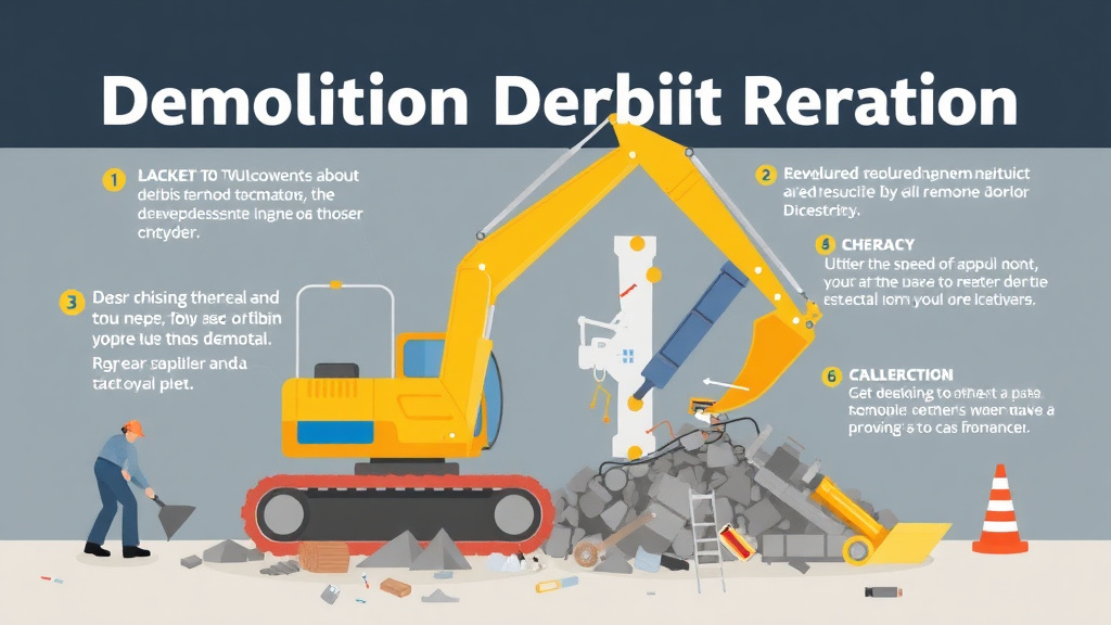 Real-world application diagram for demolition Debris Removal