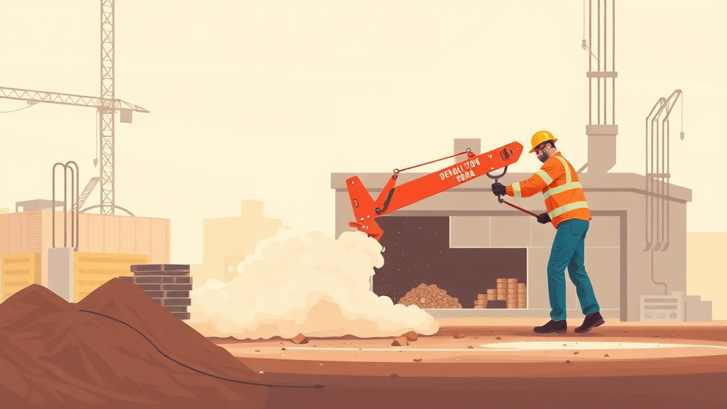 Clear illustration of demolition Dust Control with supporting details