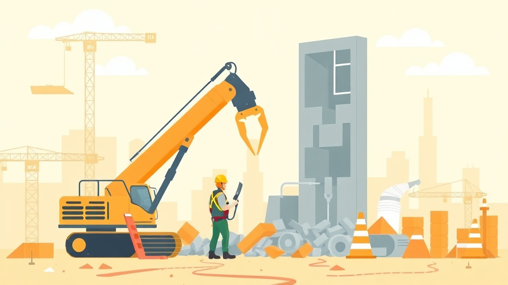 Educational graphic covering the essentials of demolition Engineering Survey