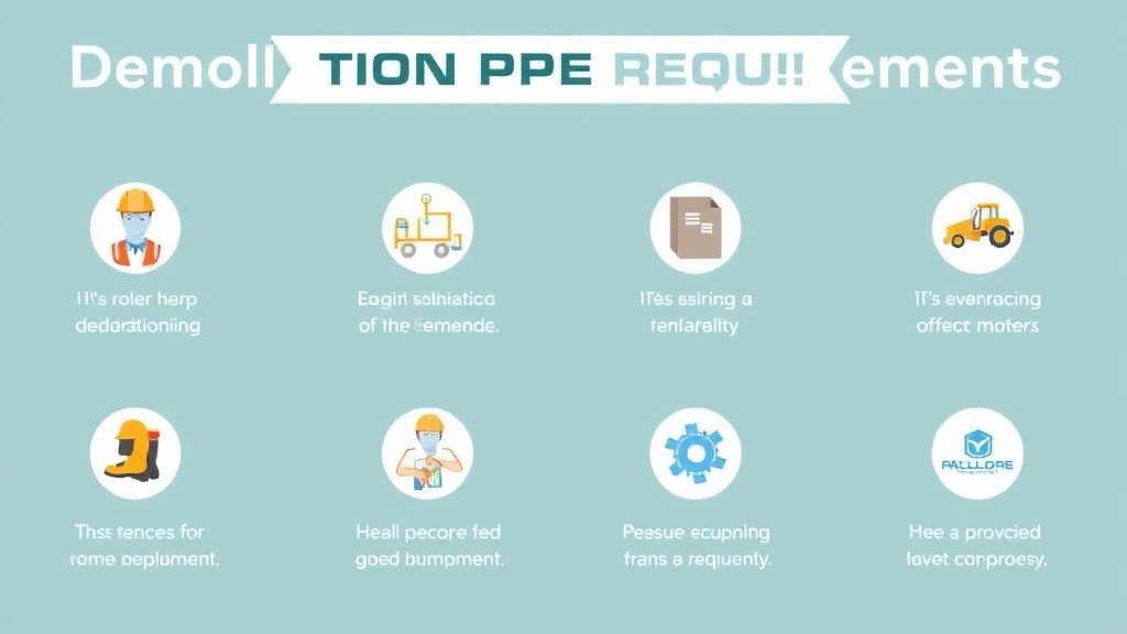 Practical checklist visual for demolition PPE Requirements