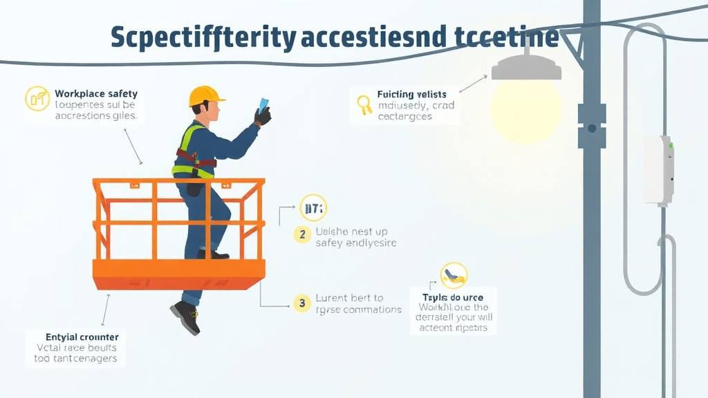 Practical checklist visual for electrician Aerial Lift Safety