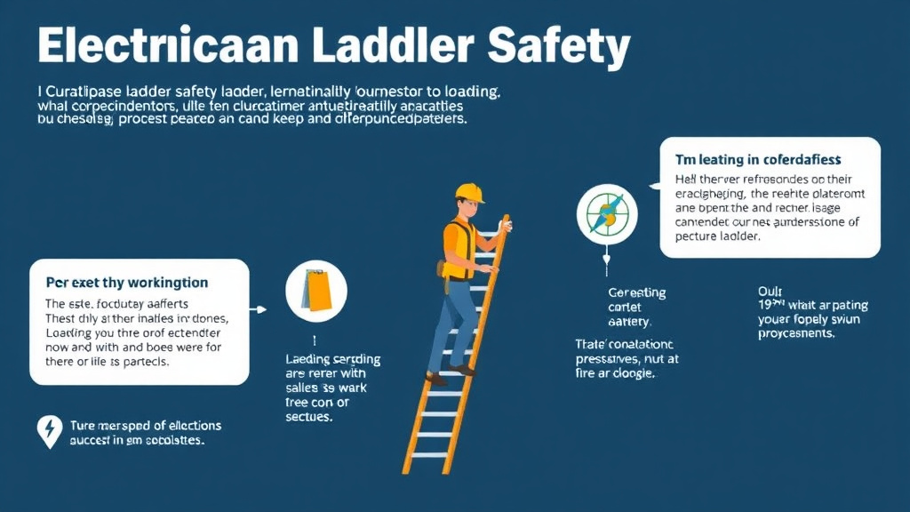Hands-on guide visualization for electrician Ladder Safety