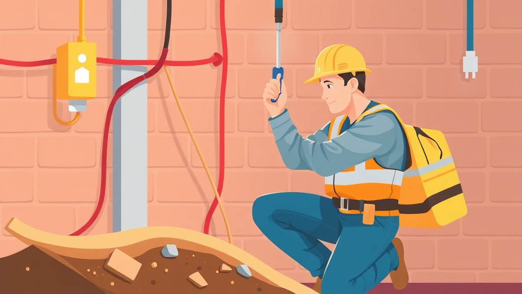 Educational graphic covering the essentials of electrician Trenching Safety