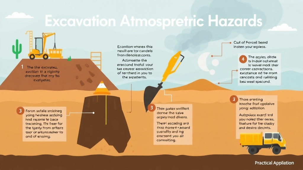 Process flow illustration for putting excavation Atmospheric Hazards into action